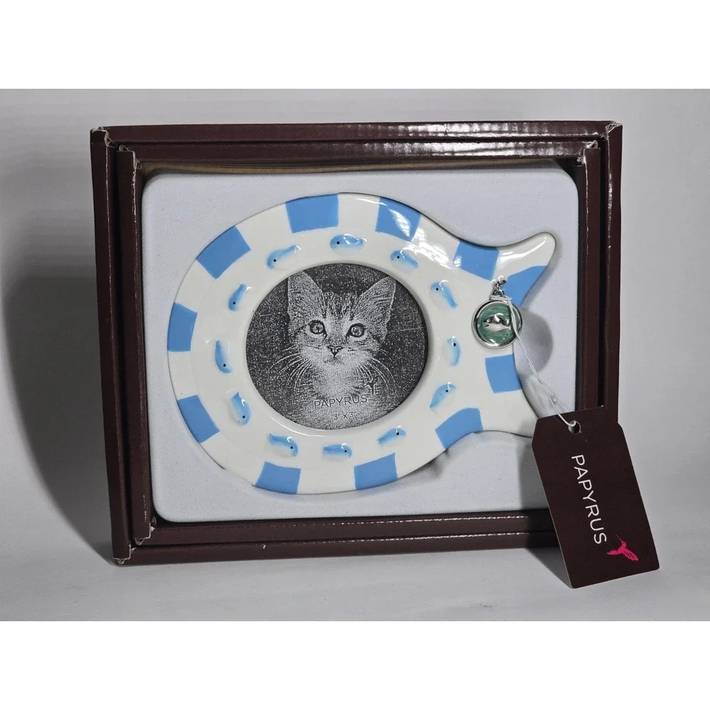 Papyrus Cat Fish Photo Frame Ceramic Photo size 3